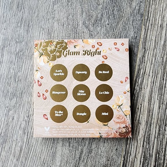 Colourpop GLAM RIGHT Eyeshadow Palette (Pinks Rose White Peaches) - Picture 4 of 4